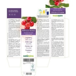 Mirtillo rosso Tintura madre 120 ml liquido analcoolico - Naturalma