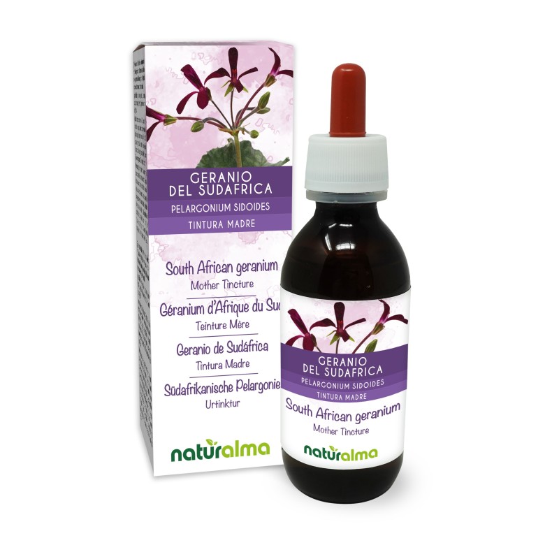 Geranio del Sudafrica Tintura madre 120 ml liquido analcoolico - Naturalma