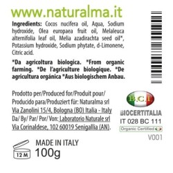 Gel Igiene Mani con Tea Tree oil (100 ml) + Sapone vegetale al Tea Tree e Olio di Neem BIO (100 g) - Naturalma