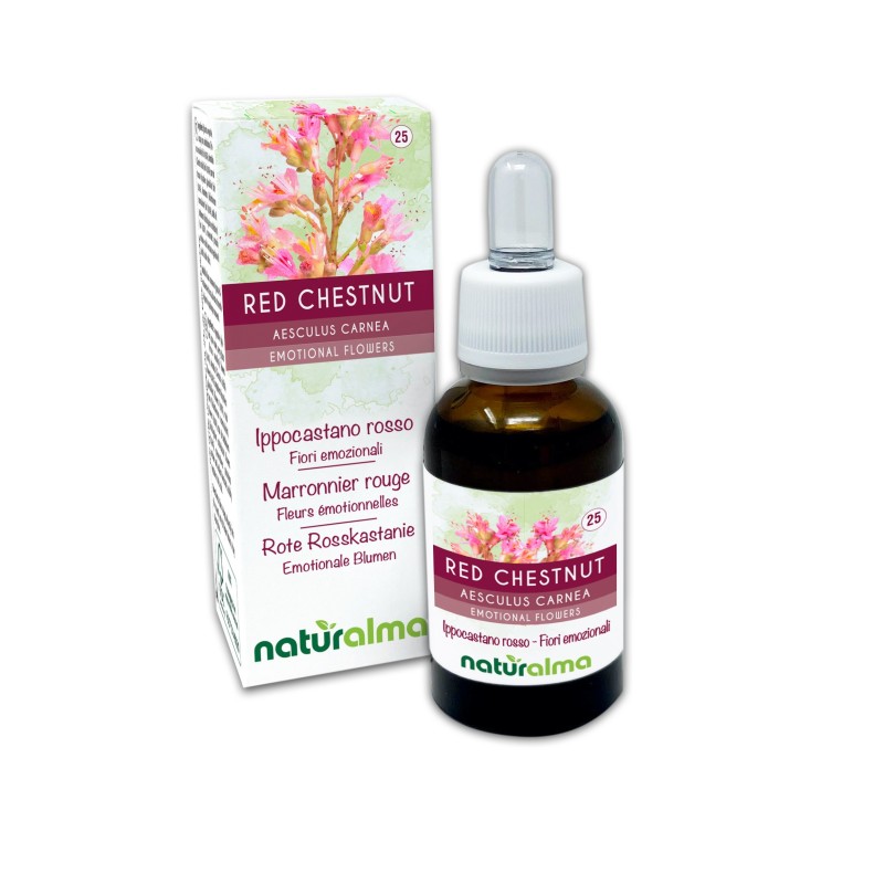 Red Chestnut Fiori emozionali 30 ml liquido analcoolico - Naturalma