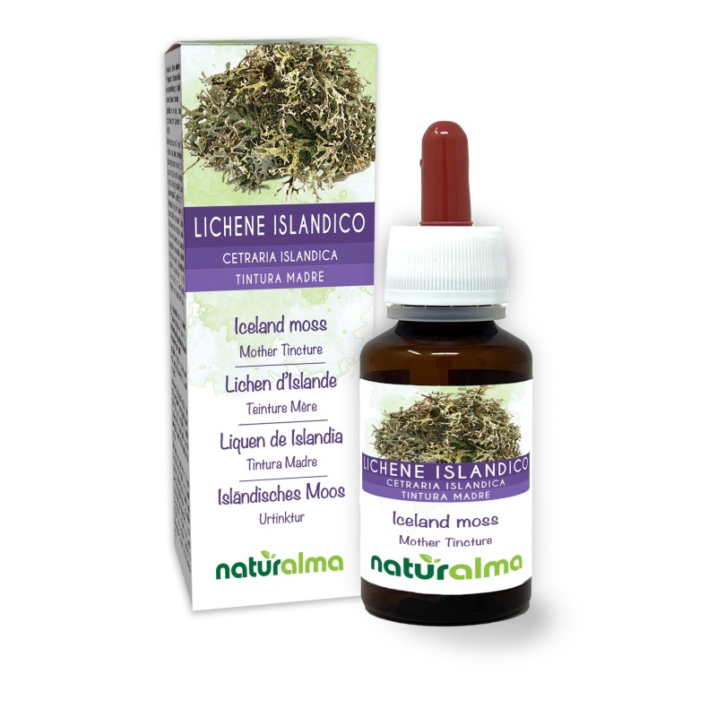 Lichene Islandico Tintura madre 60 ml liquido analcoolico - Naturalma