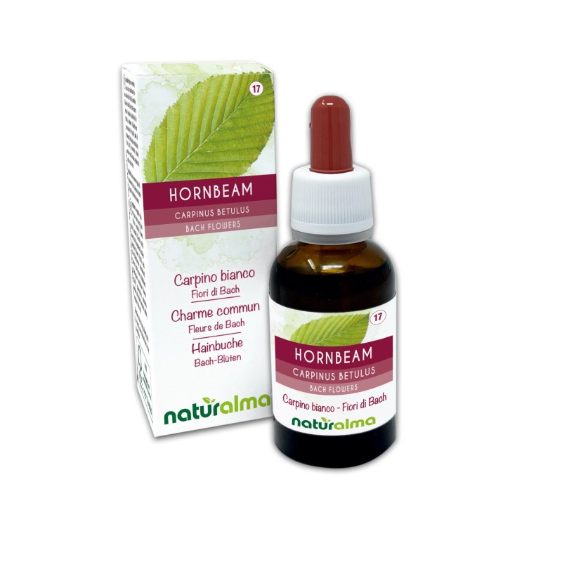 Hornbeam Fiori emozionali o Fiori di Bach 30 ml liquido analcoolico - Naturalma