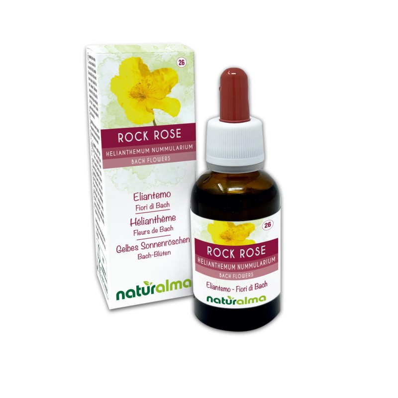 Rock Rose Fiori emozionali o Fiori di Bach 30 ml liquido analcoolico - Naturalma