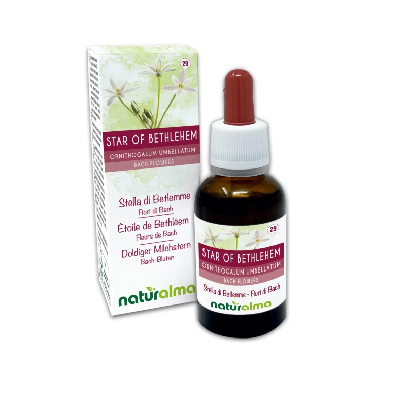 Star of Bethlehem Fiori emozionali o Fiori di Bach 30 ml liquido analcoolico - Naturalma