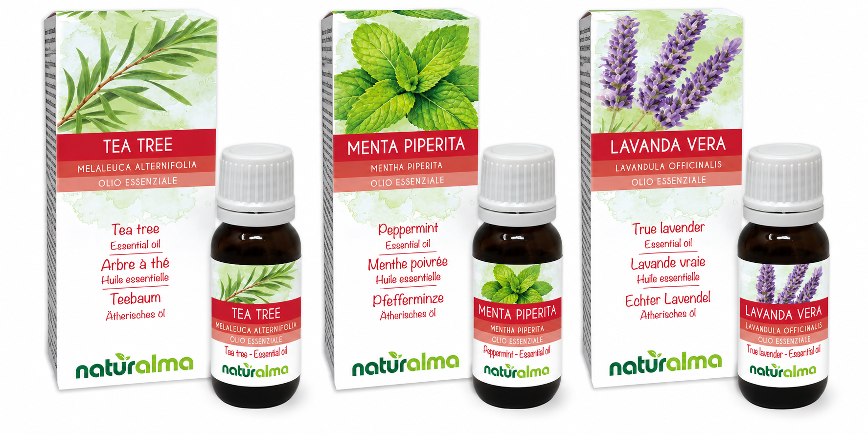Oli essenziali 100% naturali